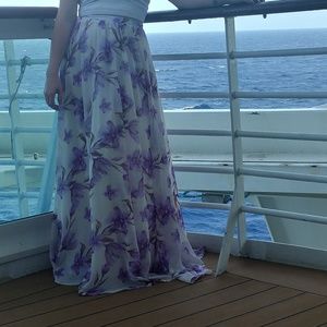 Floor length skirt